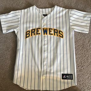 Milwaukee Brewers Majestic Throwback Ryan Braun Jersey